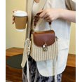 thumbnail image 4 of Kukuzhu Small Straw Tote Handbag for Women Handmade Top Handle Bag Woven Straw Crossbody Shoulder Bag for Summer Beach Travel, 4 of 7