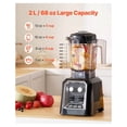 thumbnail image 3 of Blender for Smoothies, 1400W Professional Countertop Blender, 68oz Multifunction Food Blender with Grinder for Shakes, Juices, Ice Crushing - Kitchen Appliances, 3 of 6