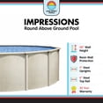 thumbnail image 4 of Lake Effect Pools Impressions 24' Round 48" Resin Protected Steel Wall Above Ground Swimming Pool, 4 of 8