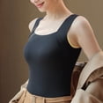thumbnail image 7 of Black Women Built-in Bra Tank Tops Polyester,Spandex Tops Sleeveless Summer Padded Basic Tank Top Basic Tank Tops for Women XL, 7 of 7
