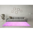 thumbnail image 3 of Ahgly Company Indoor Round Abstract Pink Contemporary Area Rugs, 3' Round, 3 of 4