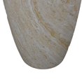 thumbnail image 4 of Mesa para plantas Benzara, 18 pulgadas, cónica, de resina blanca jaspeada, 4 of 5