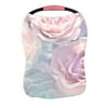 ECZJNT Beautiful Flowers Made With Color Filters Nursing Cover Baby Breastfeeding Infant Feeding Cover Baby Car Seat Cover