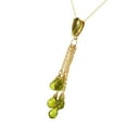 thumbnail image 2 of Galaxy Gold GG 14K Yellow Gold 7.5 CTW Peridot Pendant Necklace - August Birthstone - Abundance & Joy - 16" to 24" - Fine Jewelry for Women, 2 of 3