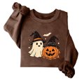 thumbnail image 4 of Enjoytime Halloween Sweatshirt for Women Ghost Graphic Pullover Crew Neck Sweatshirts Fall Casual Cute Long Sleeve Tops, 4 of 6