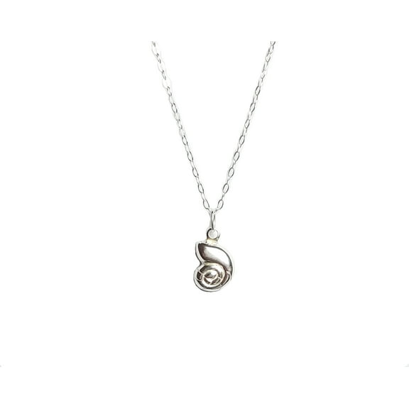 Dainty Sterling Silver Conch Shell Necklace