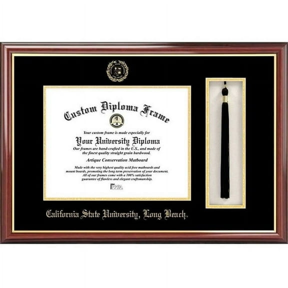 Cal State Long Beach 8.5" x 11" Tassel Box and Diploma Frame