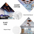 thumbnail image 5 of Orange Black Ombre Fluorescent Light Covers, Modern Gradient Abstract Art Magnetic Light Covers for Ceiling Lights, Fluorescent Ceiling Shade Filters for Classroom Bedroom Office 4x2Ft x 1PCS, 5 of 8