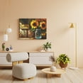 thumbnail image 6 of 12x16 inch 'Sunshine' Slogan Sunflower Vase Frameless Canvas Painting,Bedroom,Balcony,Yard Garden Wall Decor Canvas Poster,For Sunflower Lovers Gift,Enchanting Sunflower Vase Paintings Prints, 6 of 6