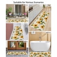 thumbnail image 4 of Vintage Sunflower Front Door Mat Watercolor Yellow Floral Farmhouse Welcome Doormat Indoor Outdoor Entrance Floor Mat Non-Slip Washable Runner Rug for Front Porch Decor 18x60 Inch, 4 of 6