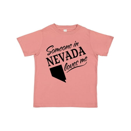 

Inktastic Someone in Nevada Loves Me Gift Toddler Boy or Toddler Girl T-Shirt