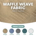 thumbnail image 3 of Waffle Weave Thermal Bed Blanket-66x90 Twin Comforter Cotton Throw Blankets for Bed, Sofa, Bedroom Decor, Housewarming Gifts, Layering of Hotels & Hospital Bed SheetsBeige, 3 of 6