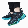 thumbnail image 3 of Zuwimk Boys Girls Kids Sneakers Running Athletic Shoes Breathable,Comfortable,Non-slip,Easy wear,Casual fashion,sport,Little/Big Kid(Black,12-12.5 Years), 3 of 9