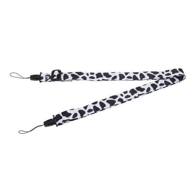 Camera Neck Shoulder Strap, 1.2m Camera Straps Effective Polyester Free Hands for Outdoor Activities Dessert Candy,Cow Pattern