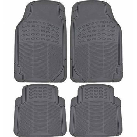 Bdk Heavy Duty 4 Piece Front And Rear Rubber Car Floor Mats All