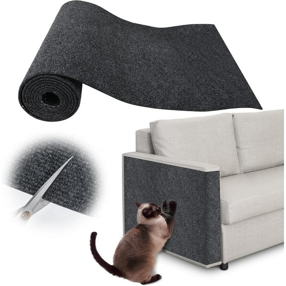 Cat Scratch Furniture Protector, 15.75" x 78.74" Couch Protector from Cat Claws, DIY Cat Couch Protector from Cat Claws for Leather,Wood,Textile Fabrics