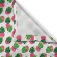 thumbnail image 3 of Ambesonne Abstract Art Kitchen Curtains, Tropical Leaves Circle, 55"x39", Dark Coral and Forest Green, 3 of 3