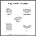 thumbnail image 5 of Home Essence Stella 9-Piece Duvet Cover Bedding Set, 5 of 7