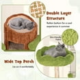 thumbnail image 3 of Spaco Multi-level Cat Tree with Double Decker Cat House and Sisal Panel, Cat Tree, Brown, 3 of 4