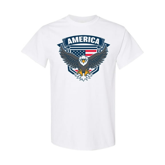 Inktastic America with Eagle Shield and Banner T-Shirt
