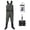 Green, variant on DikaSun Bootfoot Chest Waders for Men & Women, Waterproof 2-Ply Nylon/PVC Fishing Wader with Boots for Outdoor,Sizes 4-13 Bootfoot(M10/W12,Gray)