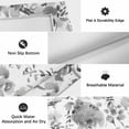 thumbnail image 6 of Gray Spring Floral Outdoor Rug for Patio/Deck/Porch, Non-Slip Large Area Rug 6 x 9 Ft, Watercolor Blooming Botanical Summer Indoor Outdoor Rugs Washable Area Rugs, Camping Rug Carpet Runner, 6 of 8