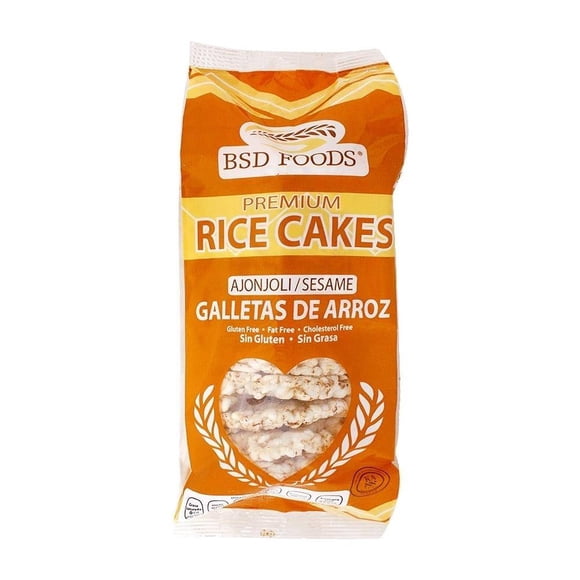 Galletas de arroz Bsd Foods ajonjolí 72 g