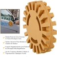 thumbnail image 5 of 4Inch 20mm Thickness Car Pneumatic Scrubbing Discs Peel Off Disc Rubber Scrubbing Wheel For Decal Scratches Car Sticker Removal Tools Yellow, 5 of 5