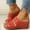 Rouge, variante sur Dvkptbk Wedge Sandales pour Femmes à Plateforme Talons Hauts et Semelles Plates Confortables Chaussures d'Été de Mariage - Soldes d'Été Liquidation