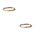 thumbnail image 4 of Qarigey para hombre y mujer, reemplazo decorativo portátil, brazalete antioxidante galvanizado que no se desvanece, decoración de regalo de Oro 2Conjunto, 4 of 6