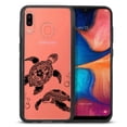 thumbnail image 2 of FINCIBO Slim TPU Bumper + Clear Hard Back Cover for Samsung Galaxy A20 / A30 6.4" 2019, Tropical Turtles, 2 of 6