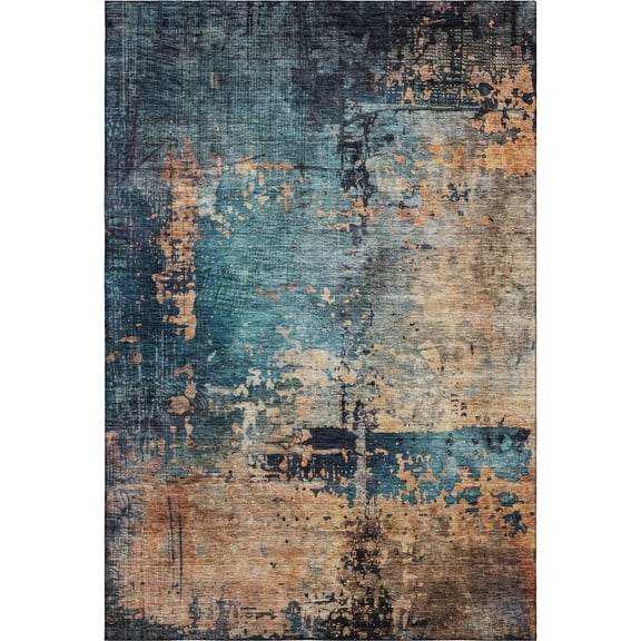 Dalyn Rugs Premium Machine Washable Mayfield AMF1206 Teal 9' x 12' Rug