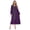 Dark Purple, variant on Women Church Robe V-neck Zipper Front Color Block Choir Dress Clergy Robes Graduation Gown Dark Purple XS