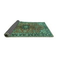 thumbnail image 2 of Ahgly Company Indoor Rectangle Medallion Turquoise Blue Traditional Area Rugs, 5' x 8', 2 of 4