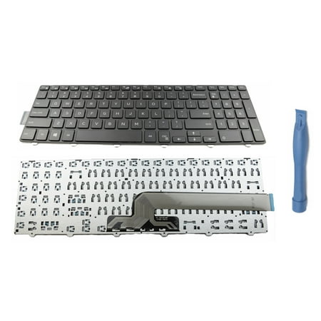 Repair Keyboard Keys Replacement For Dell Inspiron 15 3000 3541 3542 3543 3551 3558 3559 5000 5542 5545 5547 5548 5551 5555 5558 and 17 5000 Series + Frame + Tool US Layout