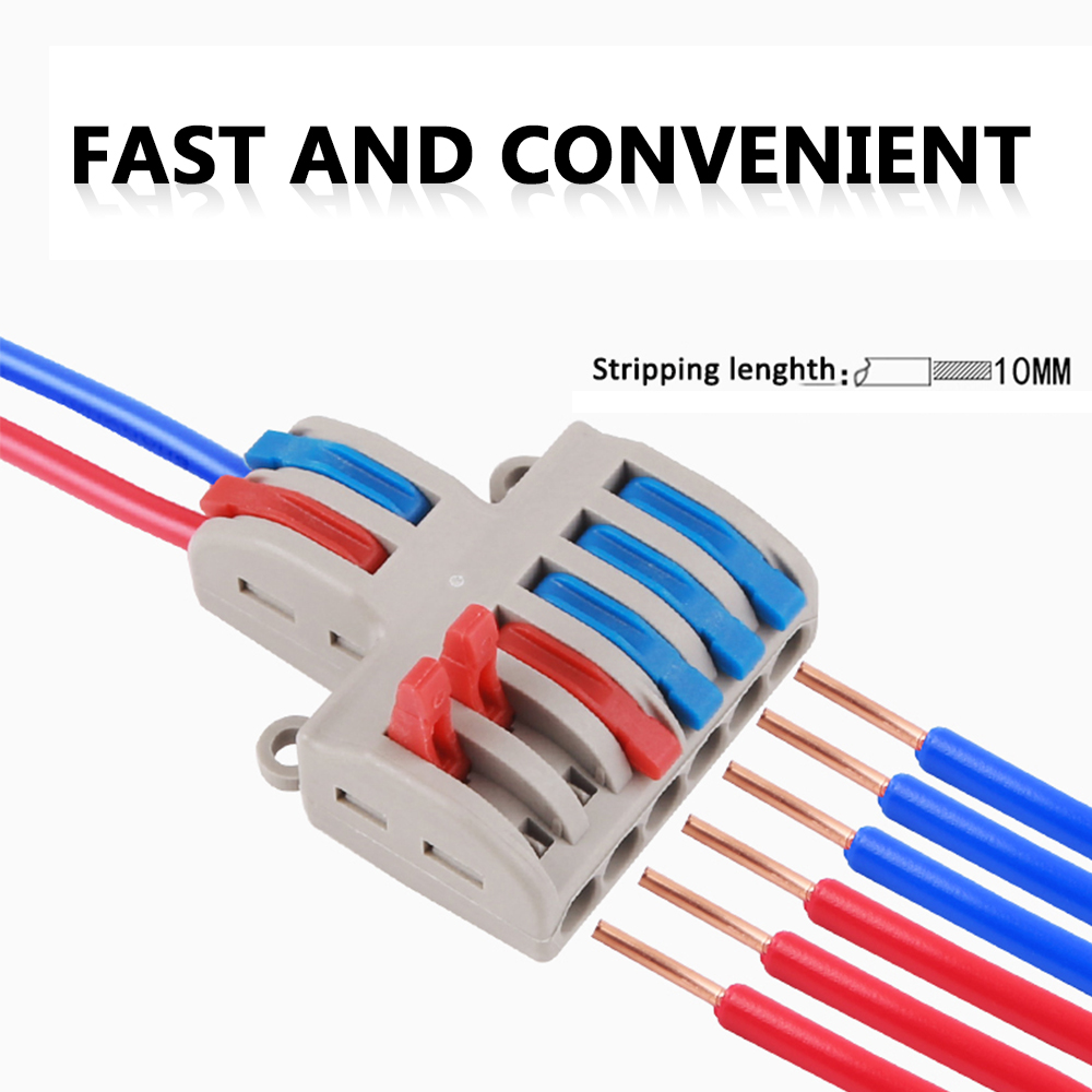 Willstar 10/5/2/1PCS Mini Fast Wire Connector Universal Wiring Cable Connector Push-in Conductor Terminal Block ?Quick Splice Terminal Blocks Wire Connecting (2 in 2 out) 
10/5/2/1PCS Mini Fast Wire C - image 3 of 10