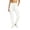 White, variant on Admvng Womens Pants Cuffed Hem Drawstring Elastic Waist Casual Full Length Trousers with Pockets