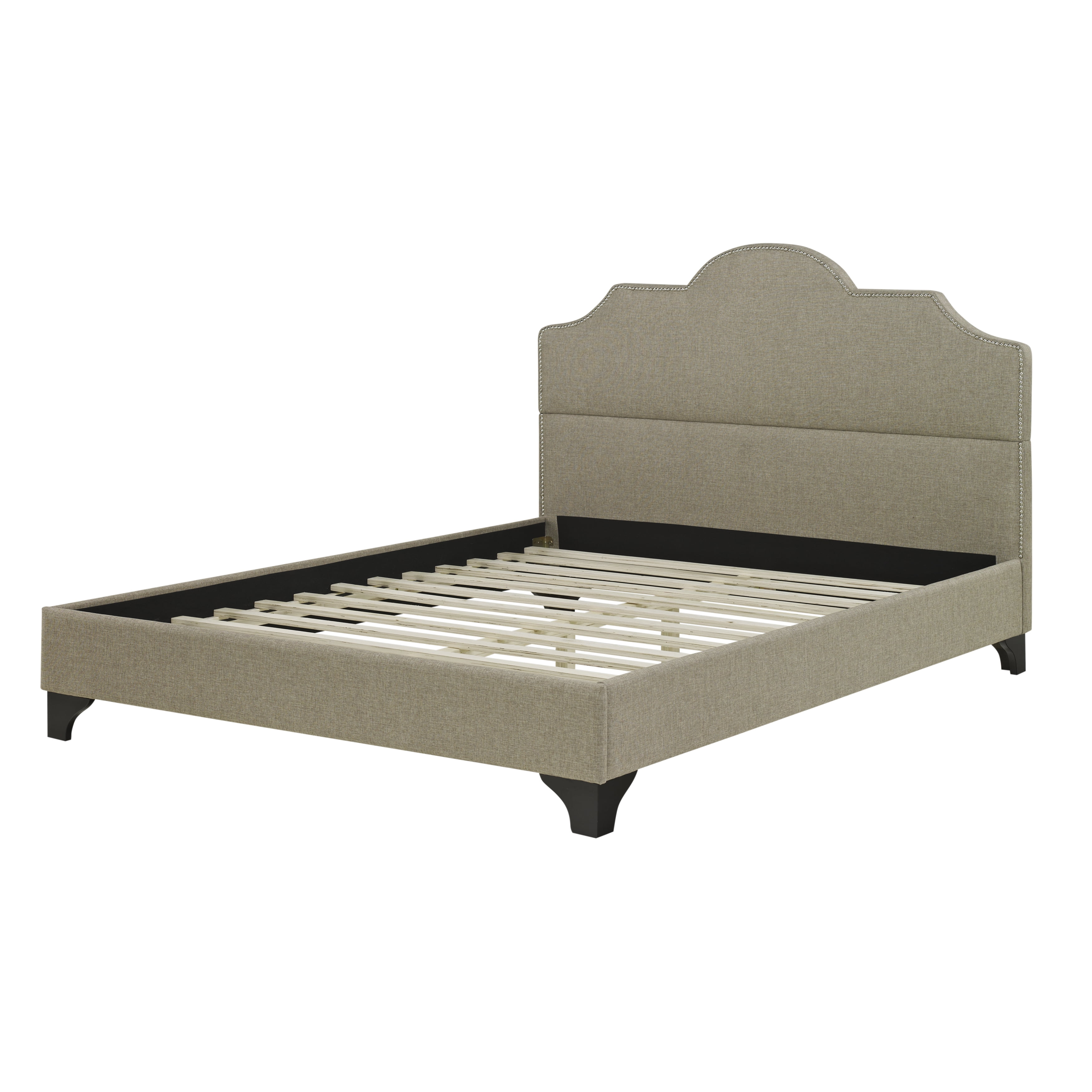 Premier Jordan Upholstered Platform Bed with Nailhead Trim, Full