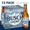 Busch Light Beer, 12 Pack Beer, 12 fl oz Bottles, 4.1% ABV, Domestic