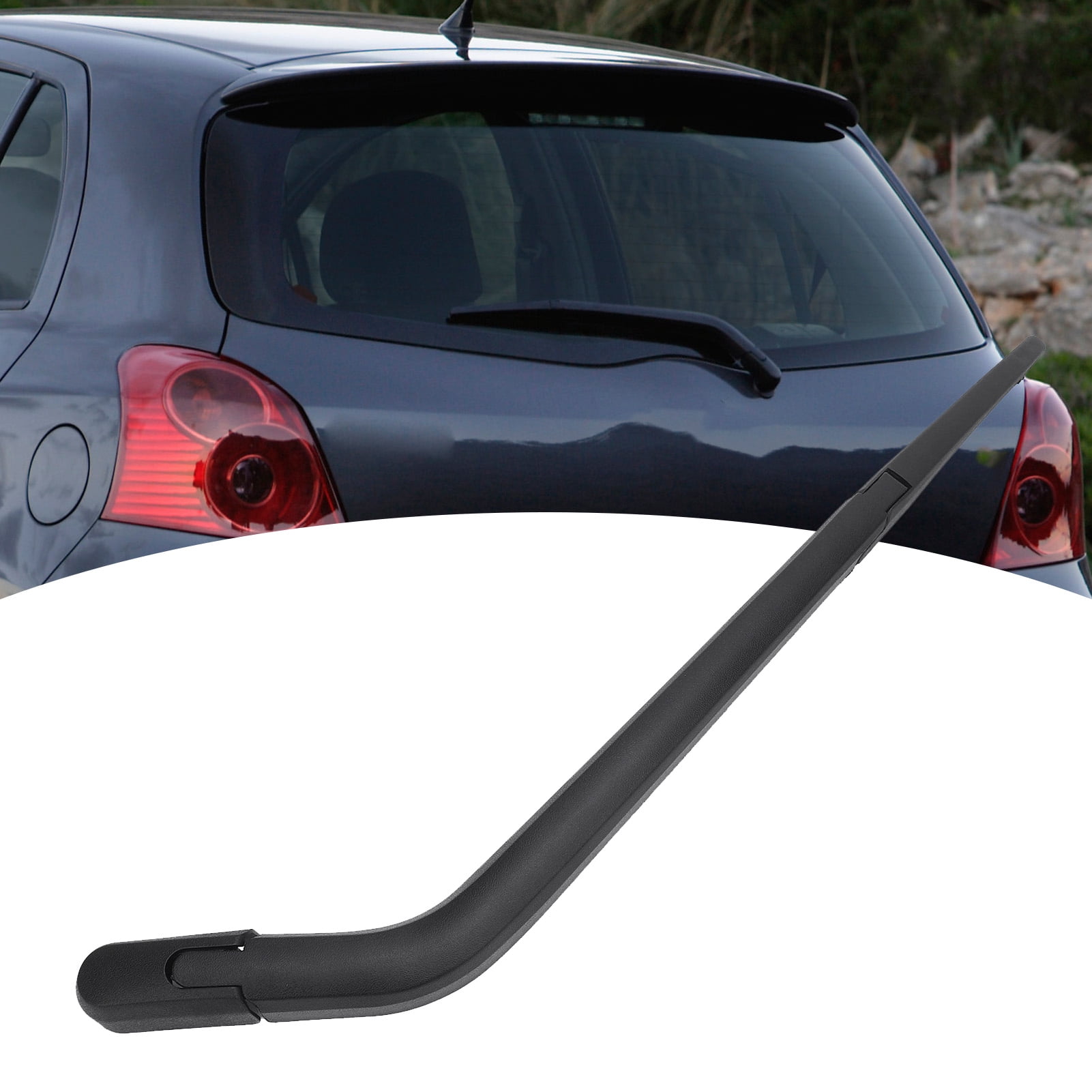 Rear Windshield Wiper Blade Arm Set, Long Lasting High Toughness Windshield Wiper Arm Blade Kit Efficient Wiping Quiet  for Vehicle