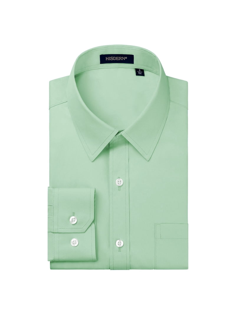 men's seafoam green dress shirt Mens Sage/Light Green Eyelet Collar Bar French Cuff Dress Shirt + Tie Karl  Knox SX4515 main image 0
