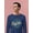 Navy, variant on Pipeline Trendy Vintage Wave Inspired - Long Sleeve Men's