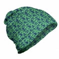 thumbnail image 1 of Bird Unisex Beanie, Whimsical Flying Ducks Pattern, Hiking Outdoors, Dark Lavender Sea Green, by Ambesonne, 1 of 1