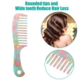 thumbnail image 3 of Unique Bargains 1 Pc Hair Detangling Comb Wide Tooth Anti-Static Hair Supplies Multicolor, 3 of 7