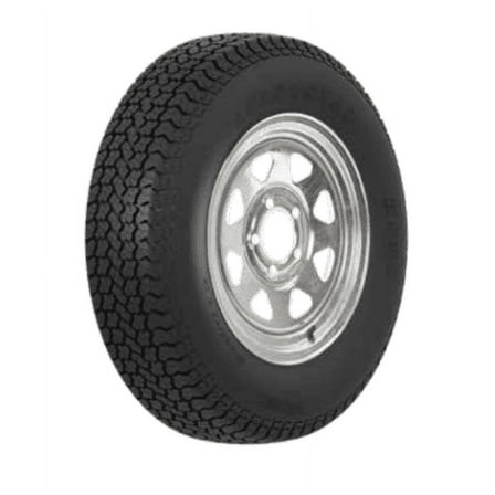 Trailer Tire On Rim ST205/75D14 205/75 14 in. LRC 5 Bolt Galvanized Spoke Wheel