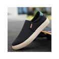 thumbnail image 4 of MAWCLOS Mens Loafers Slip On Sneakers Low Top Flats Men's Canvas Shoe Work Comfortable Round Toe Walking Shoes Black 9.5, 4 of 8