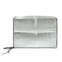 Metal Aluminum Film Cover Air Conditioner Cover Outdoor Air Conditioning Sun Shade Silver 74x54x26cm