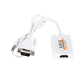 thumbnail image 2 of Cable adaptador convertidor VGA a HDTV Full HD 1080P con salida de audio Adaptador VGA HD para PC portátil a proyector HDTV, 2 of 6