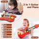 thumbnail image 4 of Kids Guitar and Toddler Piano 2 in 1 Guitar for Toddlers 3-5 with Strap Toy Guitar for Beginner Children Kids Gift, 4 of 5