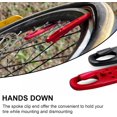 thumbnail image 3 of Queilt 105x12mm 6Pcs Compact Roadside Bicycle Tyre Levers Tool for Inner Tube Tire Solid Reliable Plastic Bike Tire Spoons Set Lightweight Changing Kits Quick Repair Pry Bar Lever, 3 of 5